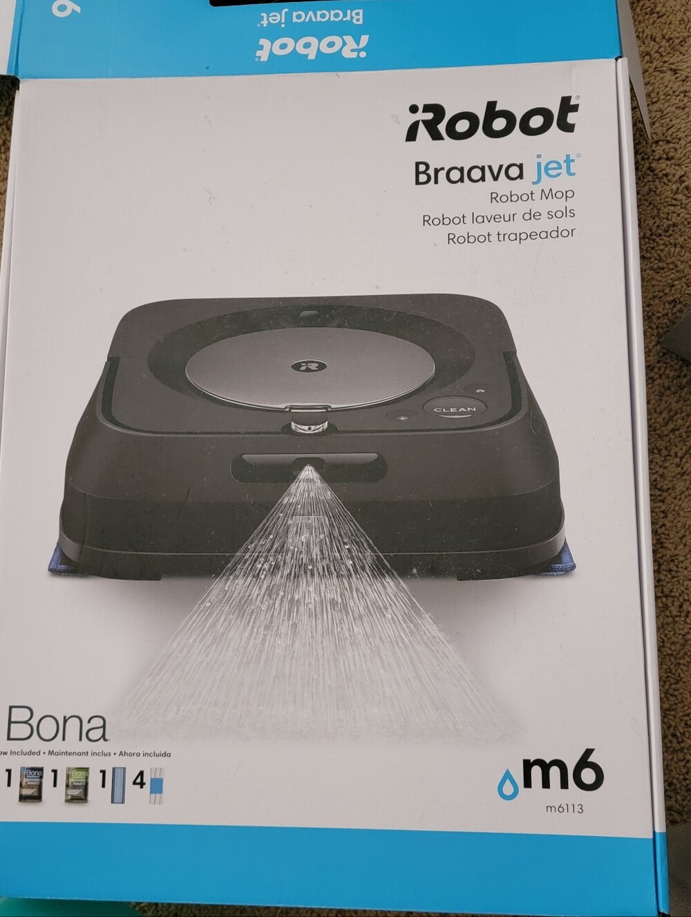 iRobot Braava jet Robot Mop - Along With The Mop Is The Clean Bag Roomba -Black